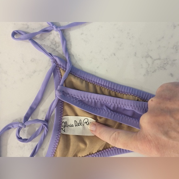 Purple Triangle Bikini Set - Picture 3 of 3